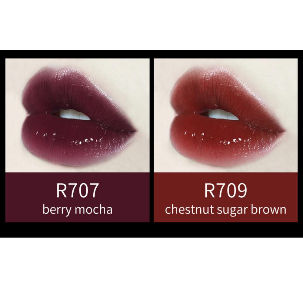 VIBELY маленькое черное зеркало, воздушная глазурь для губ, водянистый черный тюбик, увлажняющий, питательный зеркальный блеск, блеск для губ, помада