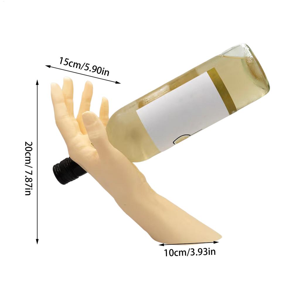 Ручная иллюзия Винная стойка Подвесная подставка для винных бутылок Креативная подставка-полка для барного шкафа Подарки Домашнее украшение