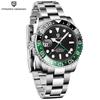 Pagani Design Часы GMT Hand Automatic Factory Сделано в Японии Механизм Diver Mechanical Корпус в комплекте Водонепроницаемый керамический безель Деловой деловой костюм
