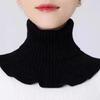 Scarf, Neck Cover, Fake Collar, Cervical Spine Protection, Warmth and Cold Protection, Versatile Knitted Turtleneck Sweater Collar
