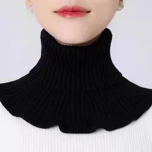 Scarf, Neck Cover, Fake Collar, Cervical Spine Protection, Warmth and Cold Protection, Versatile Knitted Turtleneck Sweater Collar