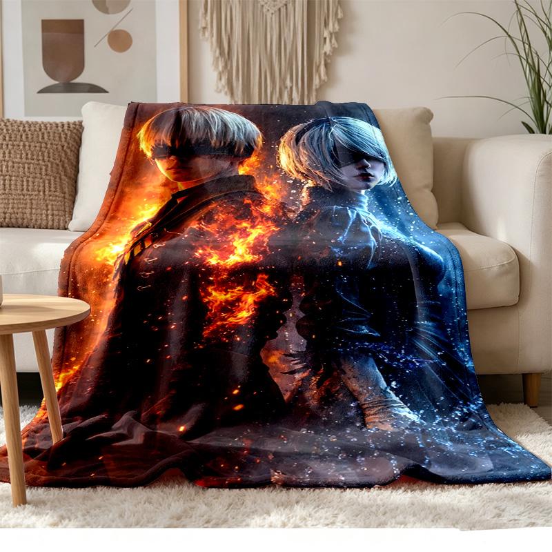 Nie RAutomata Soft and comfortable flannel Suitable for sofas living rooms outdoor camping travel and also makes a great anniversary gif