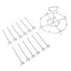 Skewer Stand Stainless Steel Vertical Barbecue Skewers Holder Fryer Accessories for 6 Quart Fryer