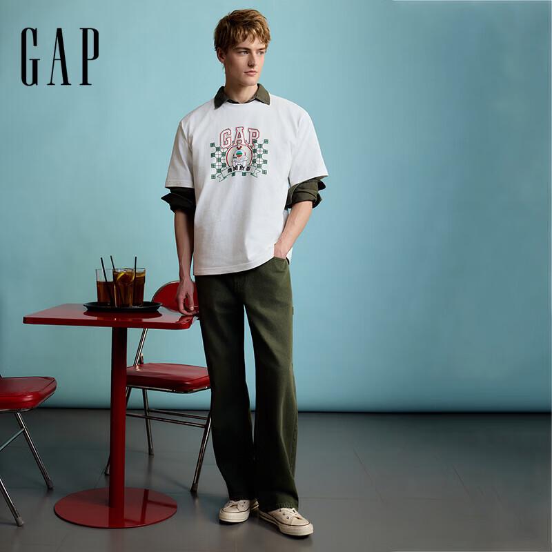 Gap Мужские джинсы прямого кроя с эффектом стирки
