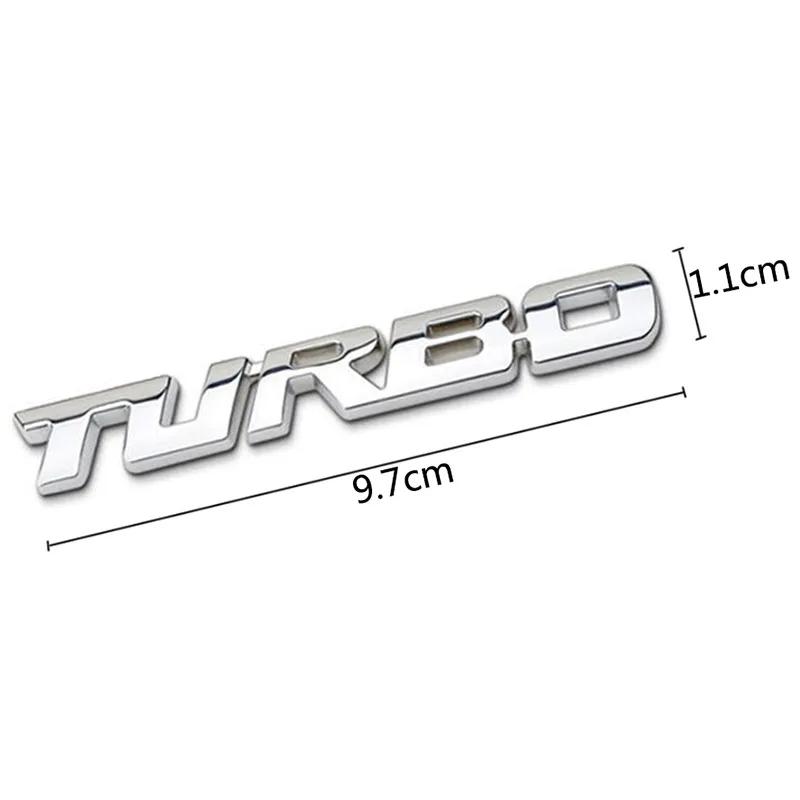 Авто 3D Стайлинг TURBO Стикер Сплав Металл Буква Мотоцикл Эмблема Значок Наклейка Кузов Авто Задняя Дверь Наклейка Автоаксессуары