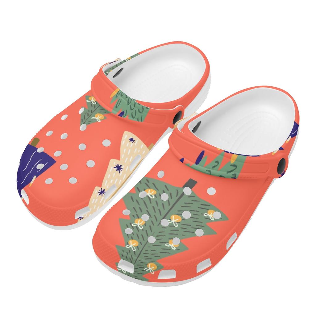 Fun Printed EVA Garden Shoes Women Men Breathable Ventilated Slip On Garden Yard Home Bathroom Casual Walking Daily Shoes Home Use