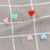 100PCS Craft Needles Colorful Mini Love Heart Quilting Sewing Pin Patchwork