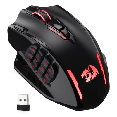 Беспроводная игровая мышь Redragon M913 Impact Elite, 16000 DPI, проводная/беспроводная, RGB, 16 программируемых кнопок, 45-часовая батарея и Pro Optical S