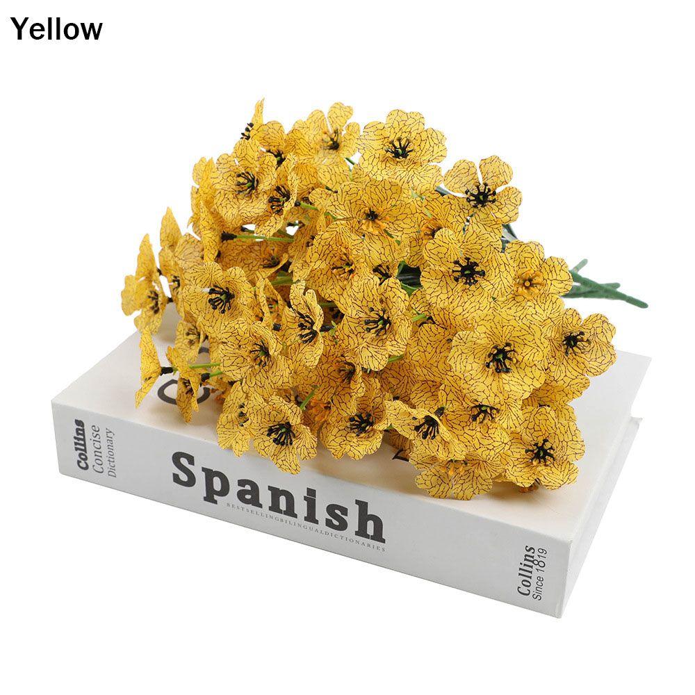 New Outdoor UV Resistant Plastic Plants Garden Porch Decor Artificial Flowers Fake Flowers