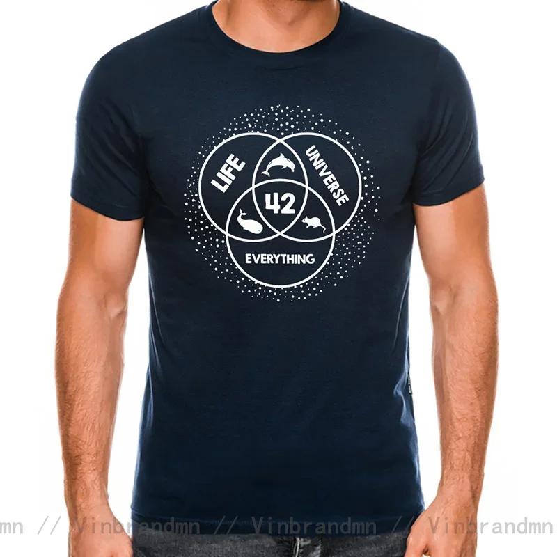 2026 Fashion Custom 42 Hitchhiker Guide To The Galaxy T Shirt Unisex The Meaning Of Life Scifi Tshirts Retro Science Guide Tshir