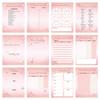 Checklist Detailed Wedding Planning Book Thick Paper Sparkling Bridal Organizer  Habit Tracker