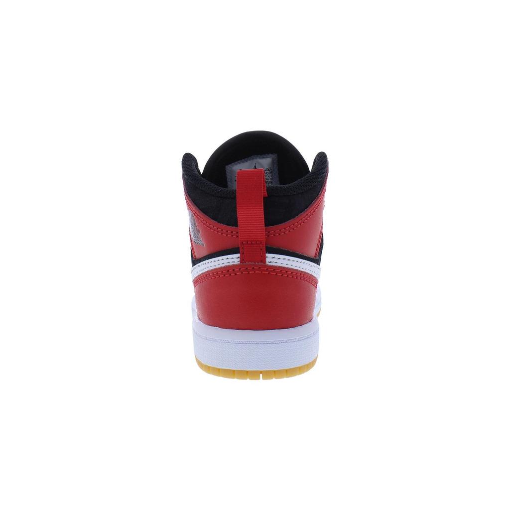 Jordan 1 Mid SE PS Kids Black Red Christmas Sneakers DQ8419-006