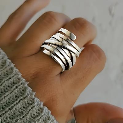 Модное широкополосное кольцо, модное украшение, подходит для классных девушек, очень подходит для повседневной и праздничной одежды, демонстрирует личное очарование