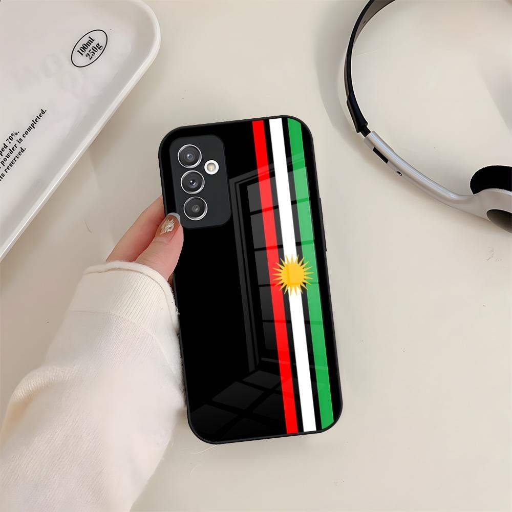 Чехол для телефона Kurdistan Flag COOL Логотип Стекло Для Samsung S24 S26 S23 S20 S25 S21 S22 Ultra Fe Plus A05 A06 A16 A26 A36 A56 Coque
