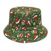 Christmas Print Reversible Fisherman Sun Hat for Men & Women - Outdoor, Casual, Sunscreen Bucket Hat