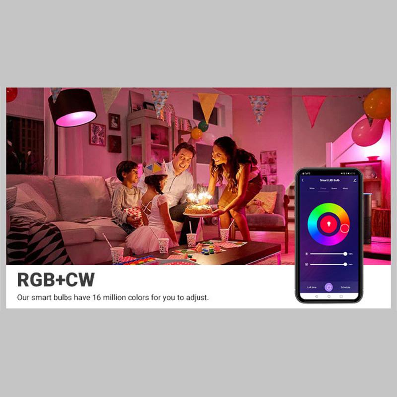 Умная лампочка Tuya Zigbee/WIFI GU10/MR16 RGB+CW 5 Вт диммируемая светодиодная лампа 5 Вт Smart Life точечный светильник управление через Alexa Google Home