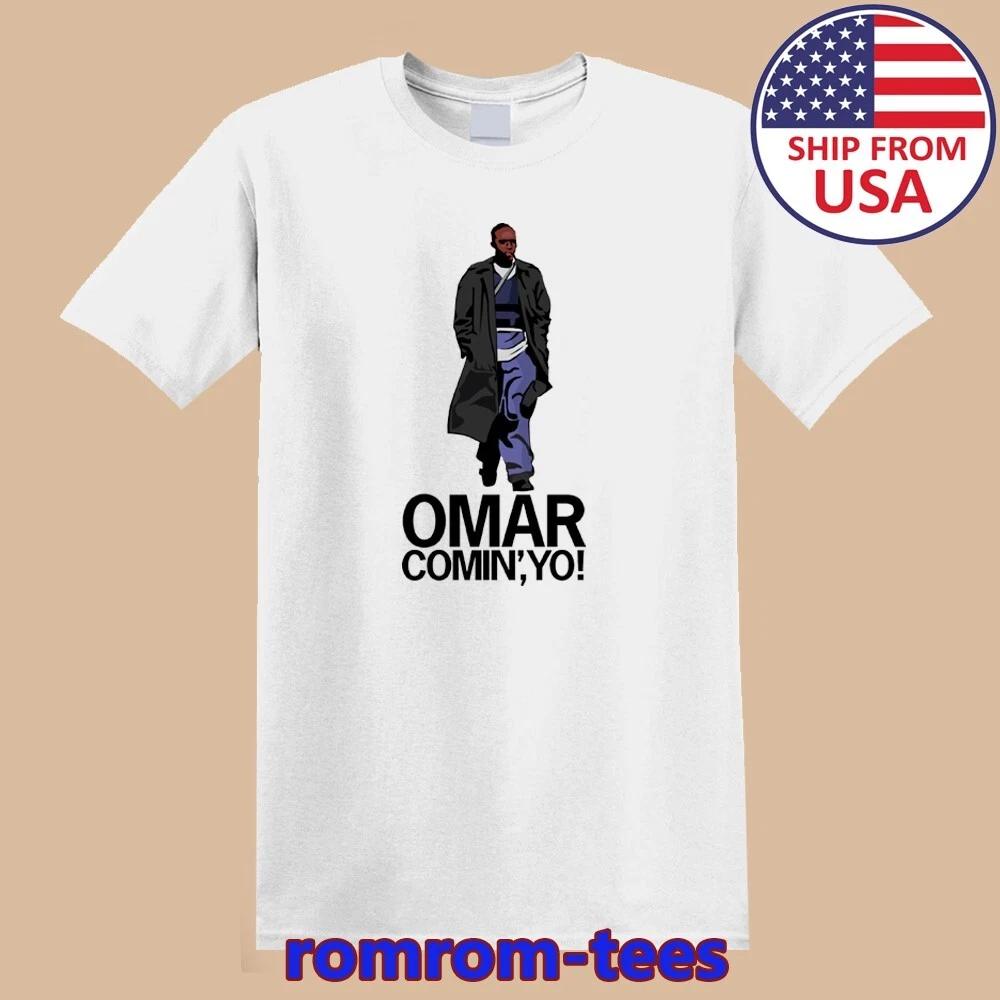 Omar Little Comin Yo The Wire White Size S-5XL
