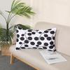 Nordic Rectangular Pillow Black Geometric Cushion Living Room Sofa Chair Pillowcase Pillow Case Suede Geometric Pattern