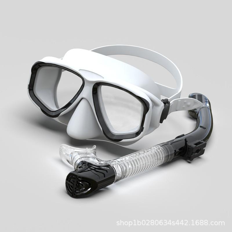Adult Snorkel Set Anti-Fog Dive Mask Dry Scuba Swimming