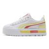 Puma Mayze Fs Interest Удобные кроссовки на толстой подошве, низкие, женские, бело-желтые 387474-03