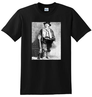 ФУТБОЛКА BILLY THE KID Дикий Запад Разбойник Фото Постер Футболка S-5XL Унисекс Футболка