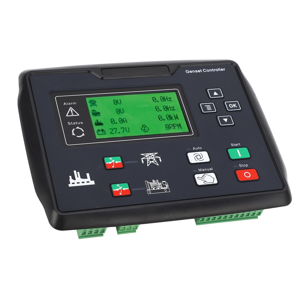 Контроллер дизель-генератора Автоматическое обнаружение запуска Несколько языков Панель управления генераторной установкой 15?360В