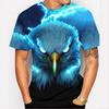 American Eagle Graphics T-Shirt For Men 3D Print Tees Animal Camisetas Pattern Short Sleeve Tops Summer Casual Men's Clothing