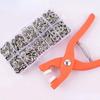 50/100Pcs Plier Tool Metal Sewing Buttons Five-Claw Buckle Metal Snap Buttons