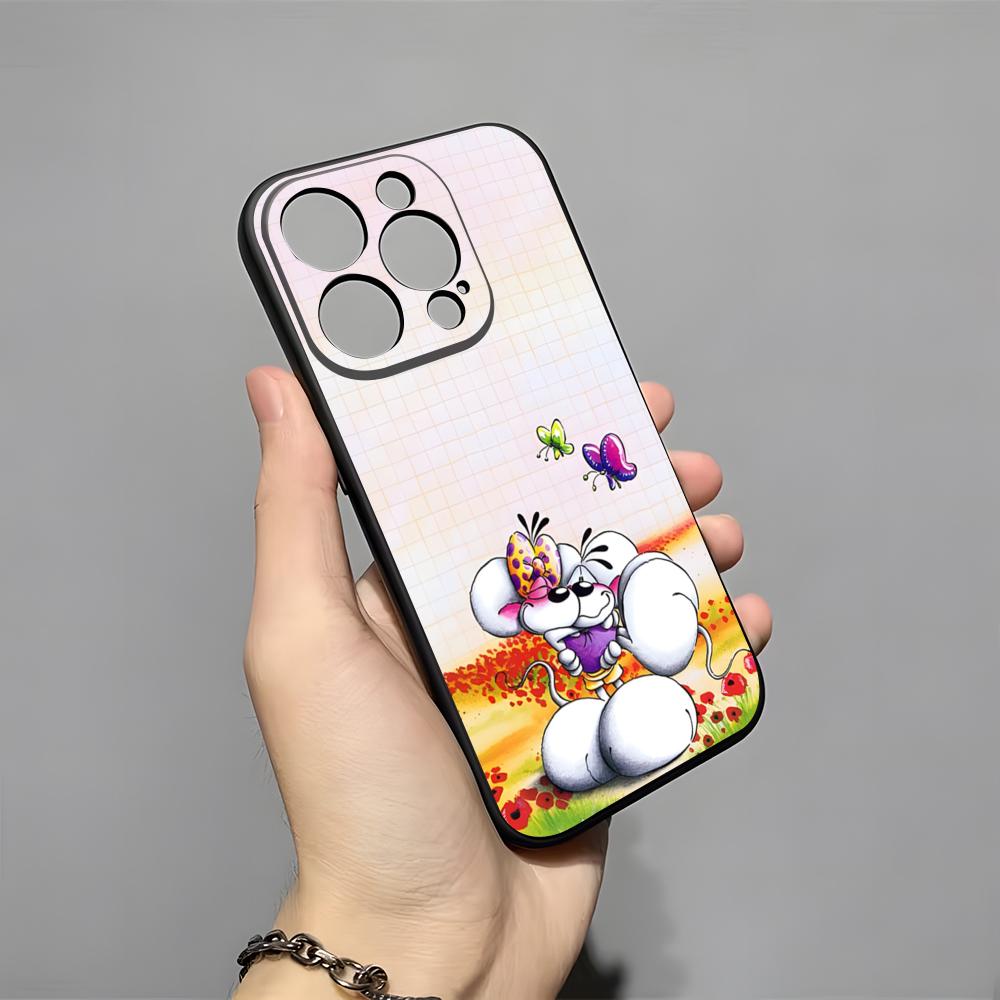 Мультяшный чехол D-Diddl для IPhone 17 Pro Max 16 15 14 Pro Max 13 11 X Xs Xr 8 7Plus Силиконовый чехол