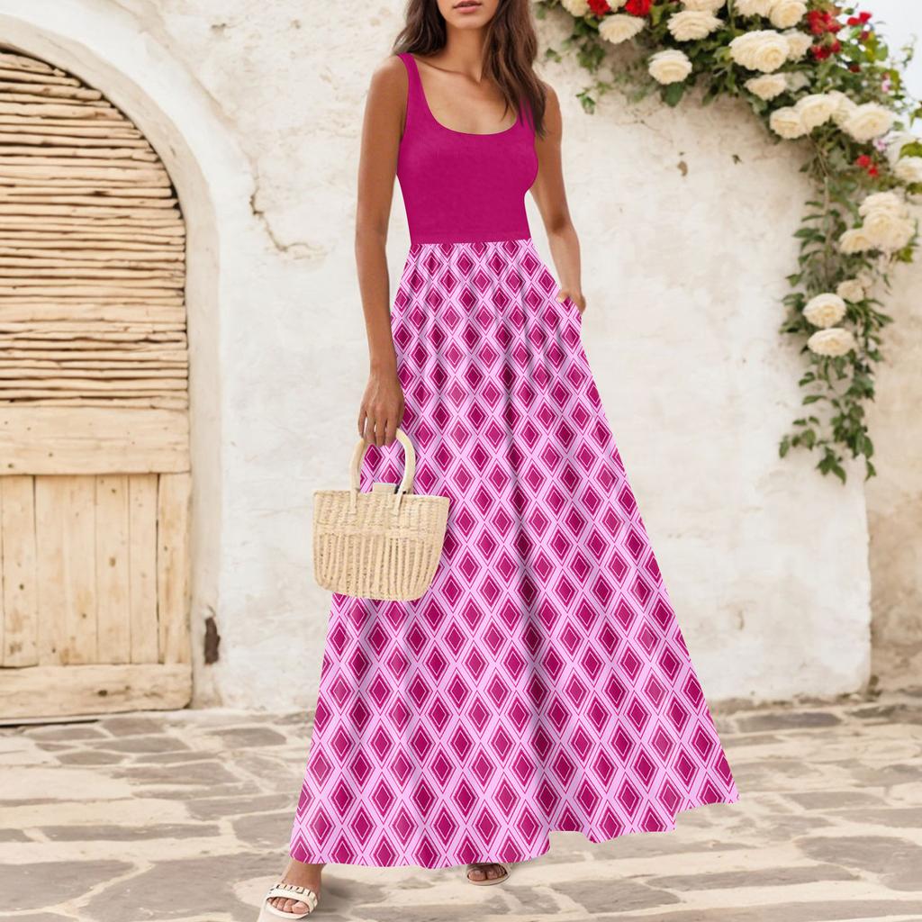 Women's Flowing Dresses Women's Summer Dresses Casual Long Dresses Cute Floral Long Dresses