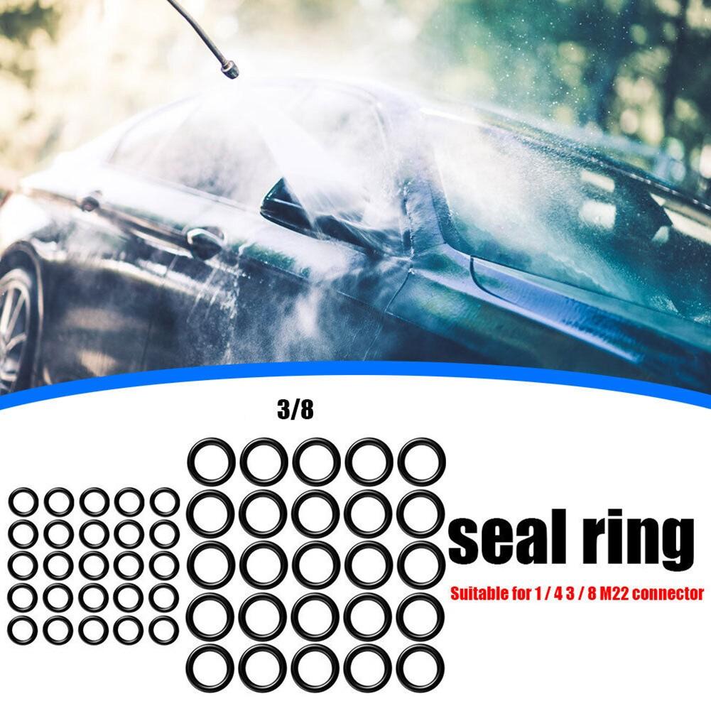 50 колец для мойки высокого давления, комплект колец для шланга для быстроразъемного соединения 1/4\" 3/8\" M22