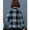 Повседневное короткое пальто в клетку, куртка для матери среднего возраста, весенне-осенний свободный кардиган, женская свободная бейсбольная форма, куртка