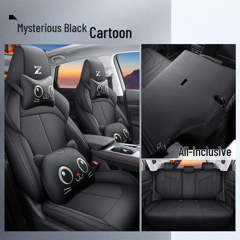 2022 Changan Oshan Z6 Full Coverage Cartoon Seat Cover & Cushion - Blue Whale Design, Four Seasons