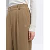 Peacebird Women's High-Waisted Drapey Wide-Leg Casual Pants