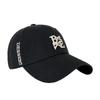 Unisex Cotton Embroidered Letter Baseball Cap Sun Protection Adjustable Bend Brim Hat