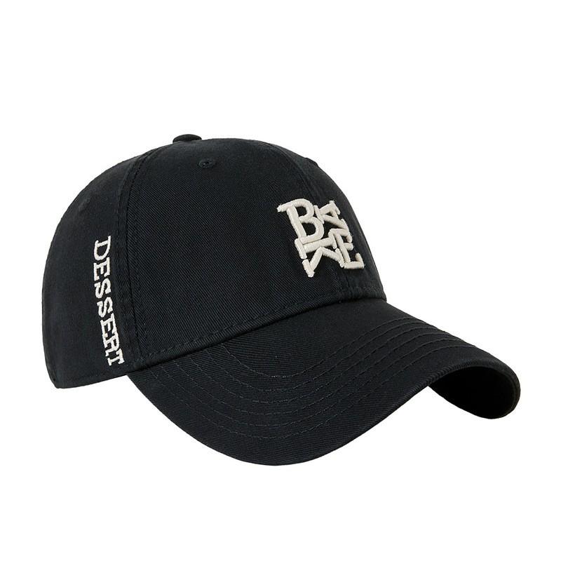 Unisex Cotton Embroidered Letter Baseball Cap Sun Protection Adjustable Bend Brim Hat