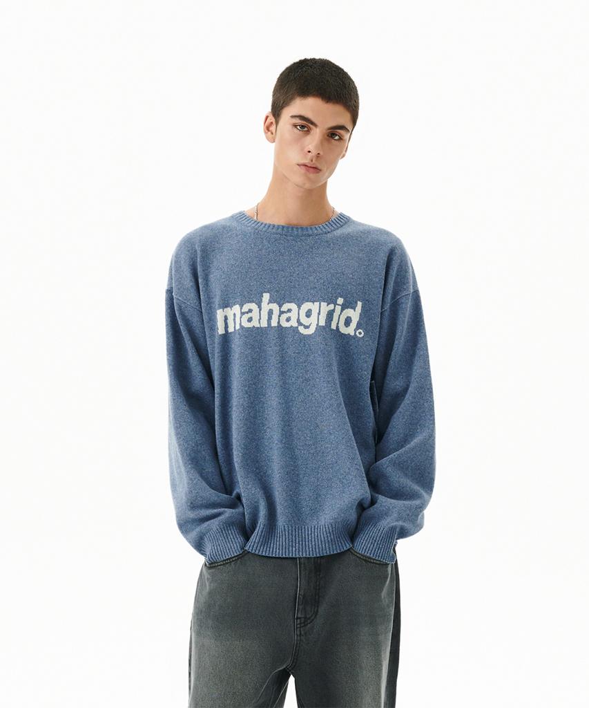 MAHAGRID Базовый вязаный свитер с логотипом_3 цвета(Mg2Efmk620A)