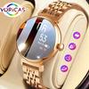 1,04-дюймовый AMOLED-экран Модные женские умные часы Экран Always On Display Bluetooth-звонки Умные часы Металлический корпус Маленький экран Часы