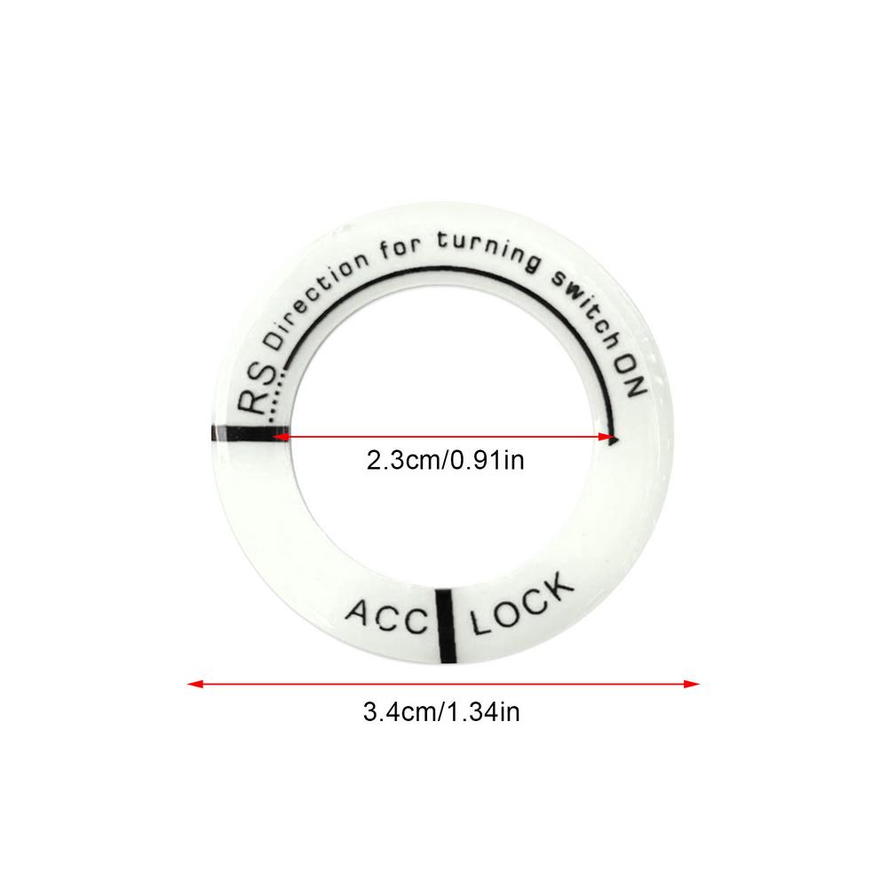 Светящаяся наклейка на кольцо переключателя зажигания автомобиля, наклейки на автомобильные брелки, декоративные наклейки на мотоциклы, 3D-крышка переключателя, светящаяся в темноте