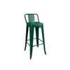 Upholstered Highspine Bar Stool rustic design Counter Chair With supportrest Built-in Footrest for Homeowners, Cafe, Dining Area