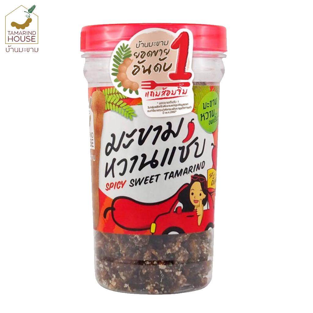 Tamarind House Пряно-сладкий тамаринд / Пряно-сладкий тамаринд со вкусом сливы 140 г. x 1/3 шт. - Тайская фруктовая закуска