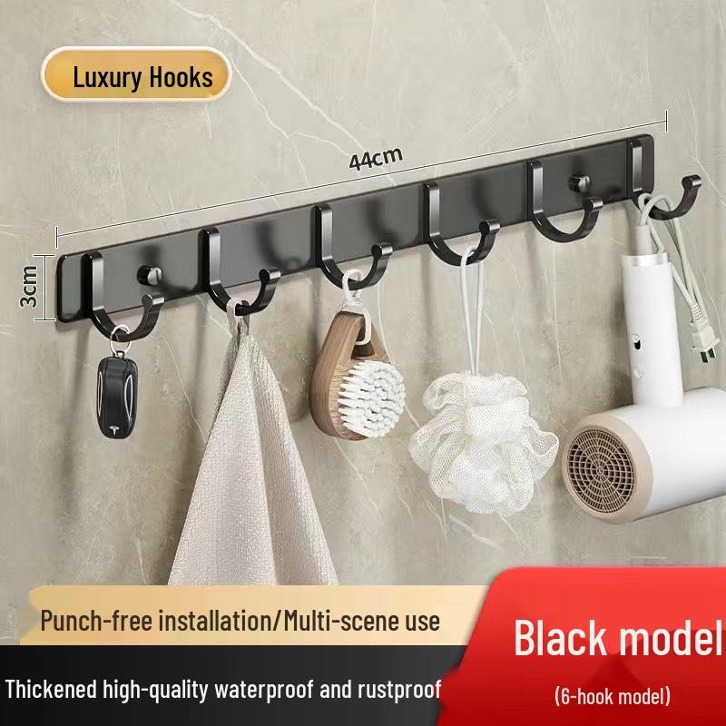 Клейкий крючок из космического алюминия для ванной и кухни - Самоклеящаяся вешалка для пальто и одежды