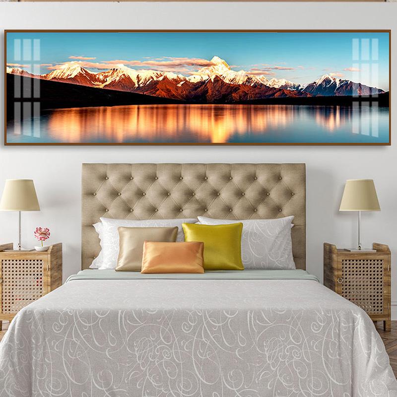 Картины с природными пейзажами, снегом, горами, озерами, плакатами и принтами, настенные художественные изображения, современная спальня, гостиная, домашний декор