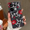 Крутой чехол с принтом губ для Xiaomi 13T Pro Redmi Note 15 Pro 4G Redmi Note 14 13 Pro+ 5G Силиконовый чехол с текстурой кожи