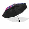 1pc Outdoor Umbrella with Anime Character Design - Automatic Opening/Closing, Portable 3-Fold Design, 8-Rib Iron Frame - Perfect Gift for Fans, T