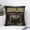 Th Anniversary Concerts Biohazard Symphony of Legacy Pillow Cover  Square Cushion Cover Kawaii Pillow Case For Car Home Decor