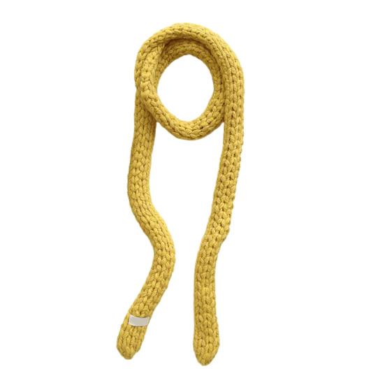 Женский вязаный шарф однотонный тонкий длинный шарф теплый мягкий на ощупь шарф уличный домашний зимний аксессуар