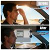 Universal Car Sun Visor Extender Anti-Glare Anti-UV Adjustable Interior Sun Blocker with Zipper Pocket and Side Opening Design