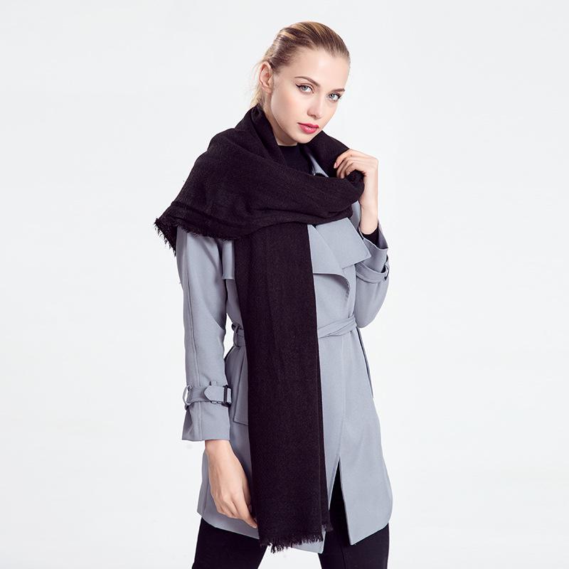 Однотонный шарф, свободный шарф для бороды, шаль, длинный шарф двойного назначения