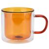 250ml DoubleLayer Mug HeatResistant Cylindrical Transparent Cup for Milk Coffee Home